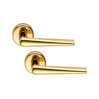 Ручки на розеті COLOMBO Robotre CD91 (CD69BZGG-CD63GB) полірована латунь